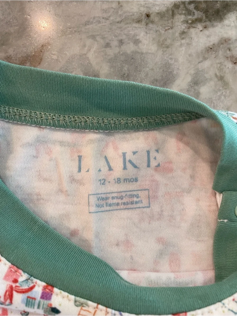 Lake Pima Cotton Holiday Pajama Set Boutique Baby 12 Months Christmas Print